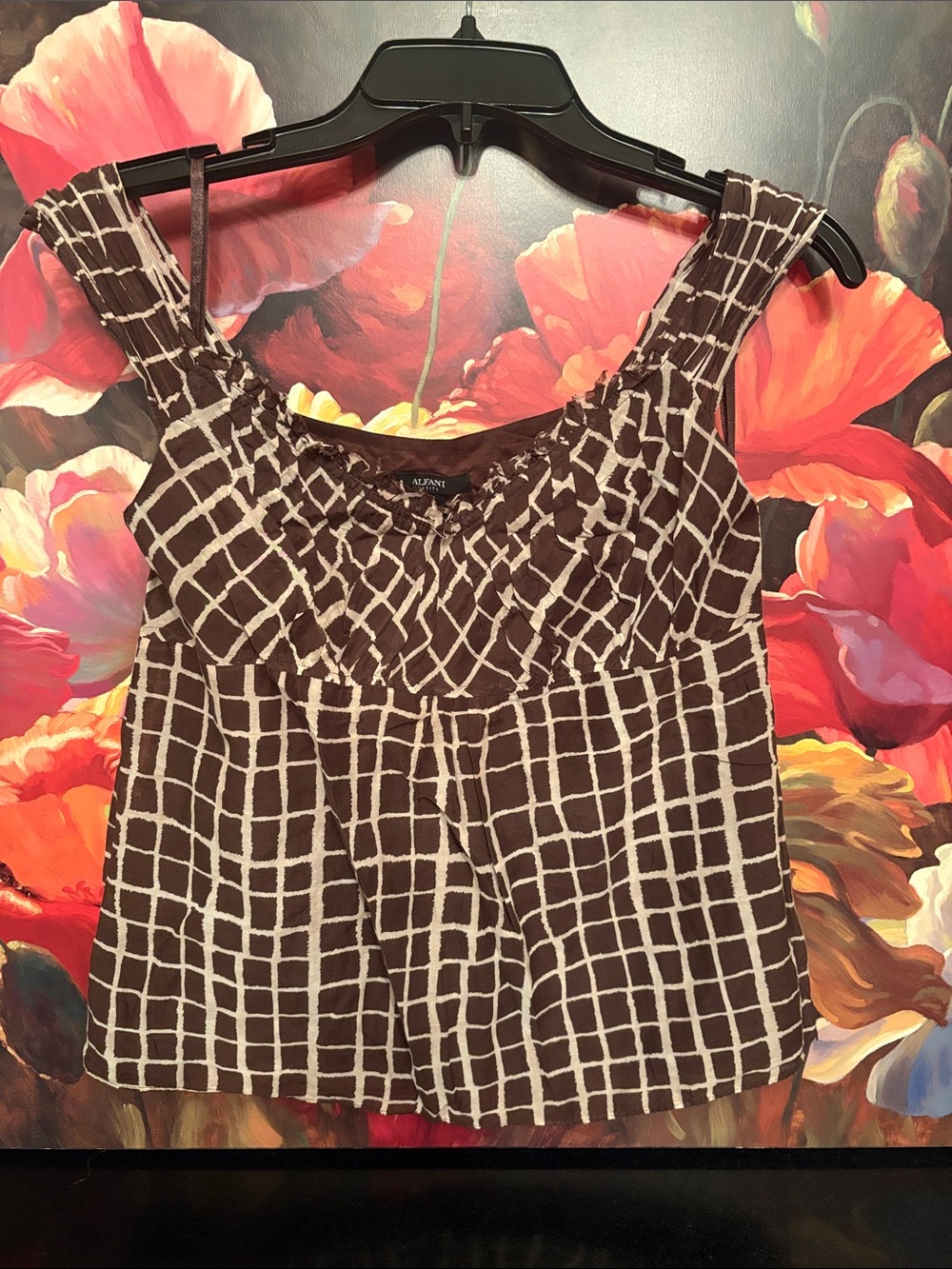 Nwot100% Cotton <= lining; shell=> 32% Silk 68% cotton Alfani  Camisole